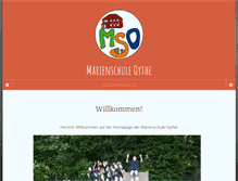 Tablet Screenshot of marienschule-oythe.de